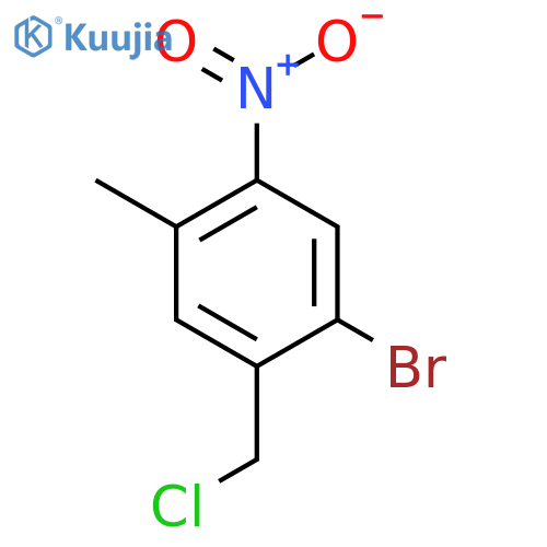 2-Bromo-5-methyl-4-nitrobenzyl chloride structure