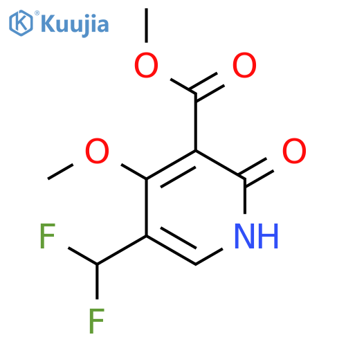Methyl 5-(difluoromethyl)-2-hydroxy-4-methoxypyridine-3-carboxylate structure