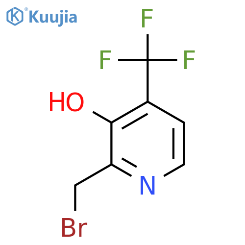 2-Bromomethyl-3-hydroxy-4-(trifluoromethyl)pyridine structure