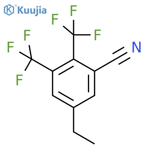 2,3-Bis(trifluoromethyl)-5-ethylbenzonitrile structure