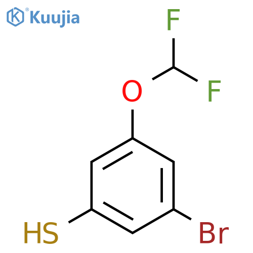 3-Bromo-5-(difluoromethoxy)thiophenol structure