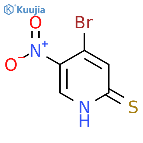 4-Bromo-2-mercapto-5-nitropyridine structure
