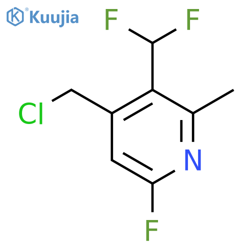 4-(Chloromethyl)-3-(difluoromethyl)-6-fluoro-2-methylpyridine structure