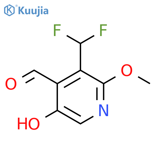 3-(Difluoromethyl)-5-hydroxy-2-methoxypyridine-4-carboxaldehyde structure