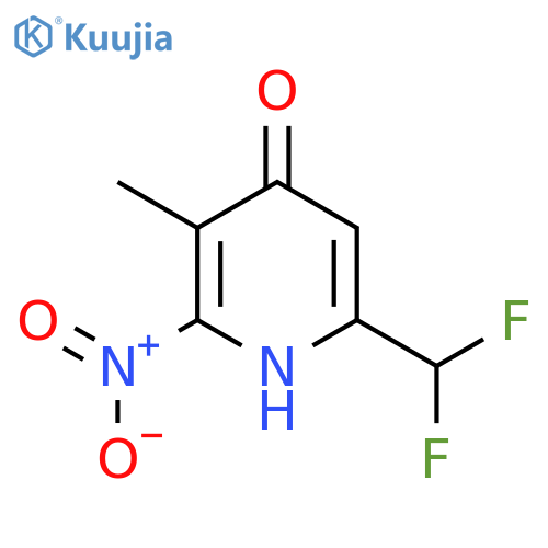 6-(Difluoromethyl)-4-hydroxy-3-methyl-2-nitropyridine structure