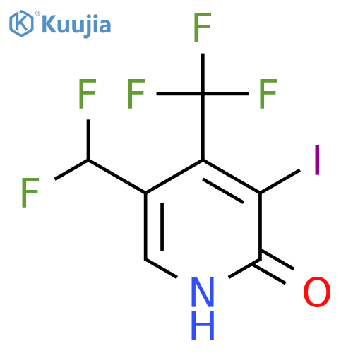 5-(Difluoromethyl)-2-hydroxy-3-iodo-4-(trifluoromethyl)pyridine structure