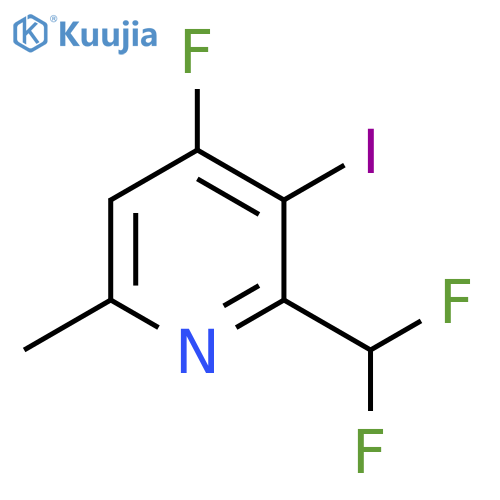 2-(Difluoromethyl)-4-fluoro-3-iodo-6-methylpyridine structure