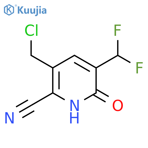 3-(Chloromethyl)-2-cyano-5-(difluoromethyl)-6-hydroxypyridine structure