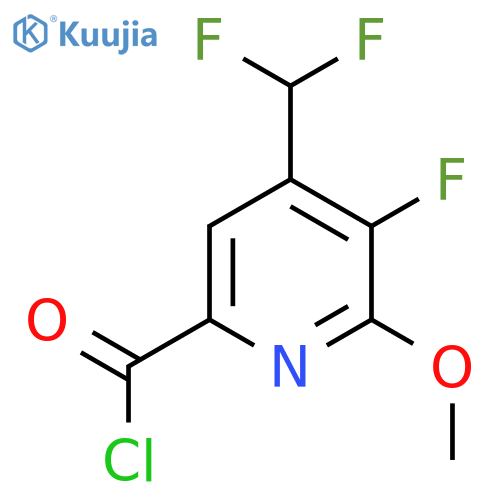 4-(Difluoromethyl)-3-fluoro-2-methoxypyridine-6-carbonyl chloride structure