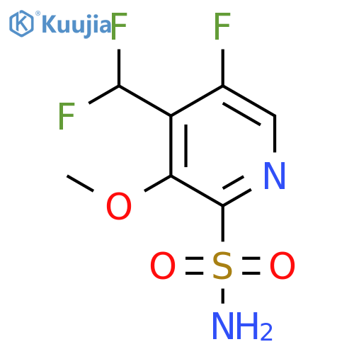 4-(Difluoromethyl)-5-fluoro-3-methoxypyridine-2-sulfonamide structure
