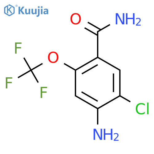 4-Amino-5-chloro-2-(trifluoromethoxy)benzamide structure