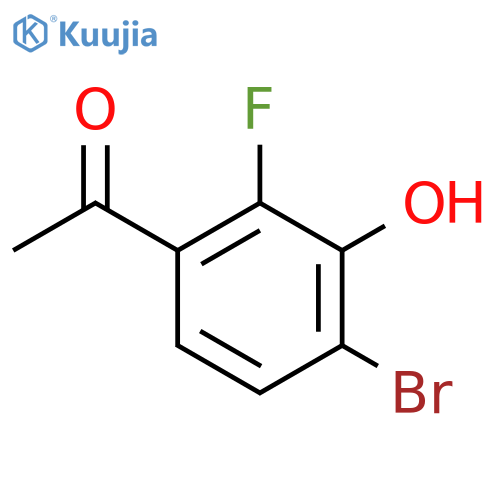 4'-Bromo-2'-fluoro-3'-hydroxyacetophenone structure