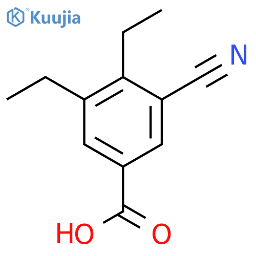 3-Cyano-4,5-diethylbenzoic acid structure