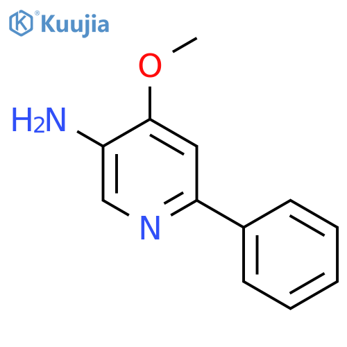 5-Amino-4-methoxy-2-phenylpyridine structure