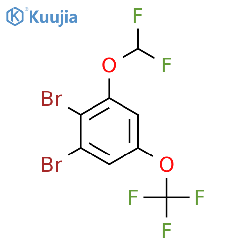 1,2-Dibromo-3-difluoromethoxy-5-(trifluoromethoxy)benzene structure