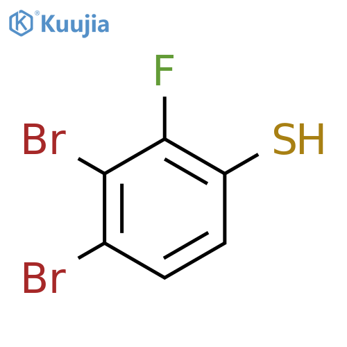 3,4-Dibromo-2-fluorothiophenol structure