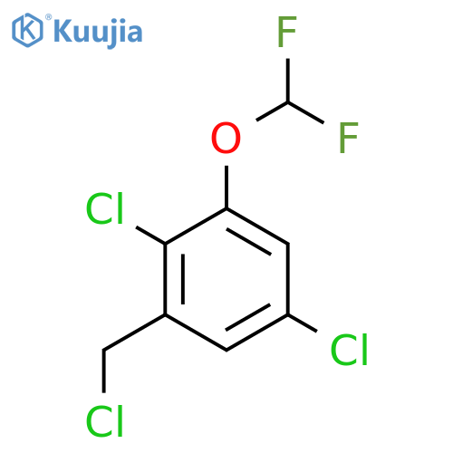 2,5-Dichloro-3-(difluoromethoxy)benzyl chloride structure