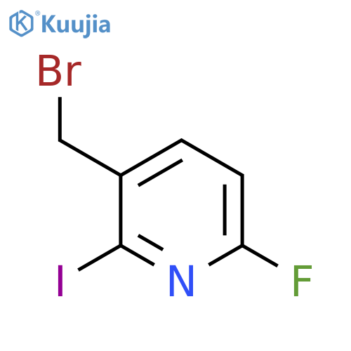 3-Bromomethyl-6-fluoro-2-iodopyridine structure