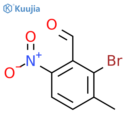 2-Bromo-3-methyl-6-nitrobenzaldehyde structure