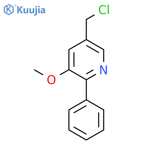 5-Chloromethyl-3-methoxy-2-phenylpyridine structure