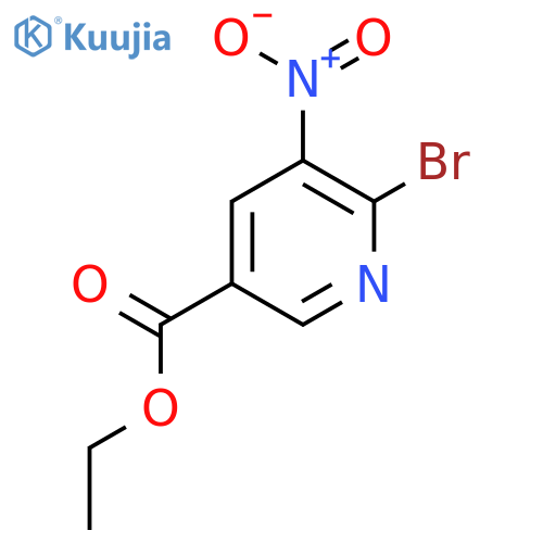 Ethyl 6-bromo-5-nitronicotinate structure
