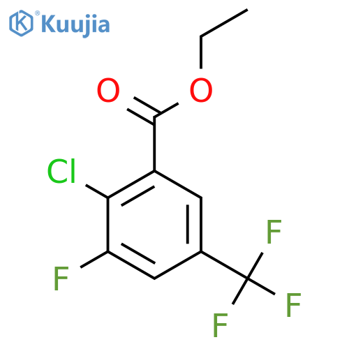 Ethyl 2-chloro-3-fluoro-5-(trifluoromethyl)benzoate structure