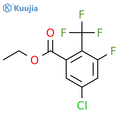 Ethyl 5-chloro-3-fluoro-2-(trifluoromethyl)benzoate structure