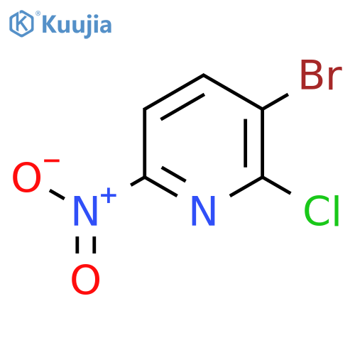 3-Bromo-2-chloro-6-nitropyridine structure