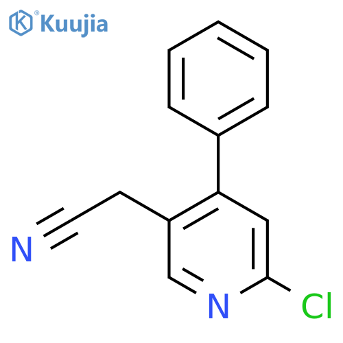 2-Chloro-4-phenylpyridine-5-acetonitrile structure