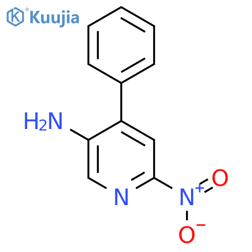 5-Amino-2-nitro-4-phenylpyridine structure