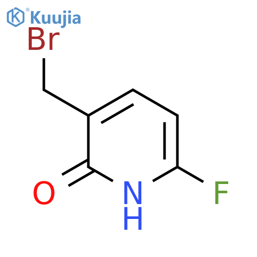 3-Bromomethyl-6-fluoro-2-hydroxypyridine structure