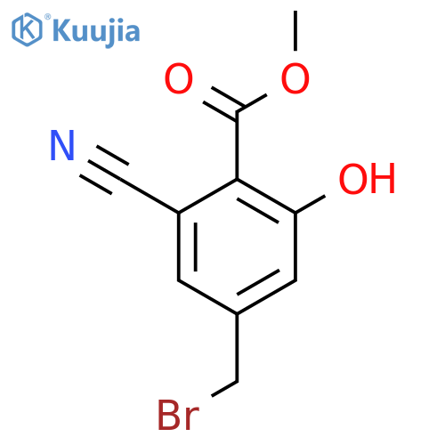 Methyl 4-bromomethyl-2-cyano-6-hydroxybenzoate structure