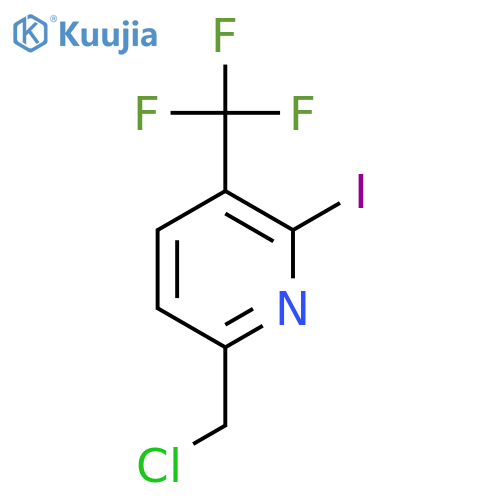 6-Chloromethyl-2-iodo-3-(trifluoromethyl)pyridine structure