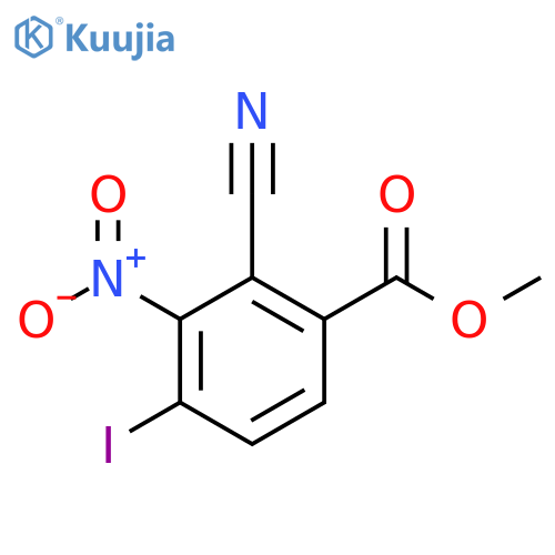 Methyl 2-cyano-4-iodo-3-nitrobenzoate structure