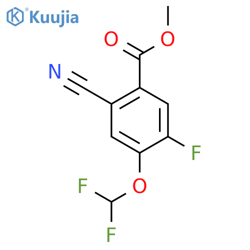 Methyl 2-cyano-4-difluoromethoxy-5-fluorobenzoate structure