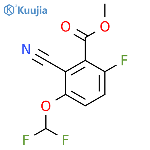 Methyl 2-cyano-3-difluoromethoxy-6-fluorobenzoate structure