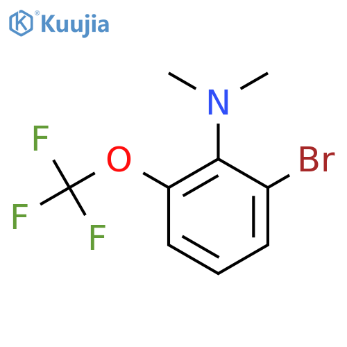 1-Bromo-2-dimethylamino-3-(trifluoromethoxy)benzene structure
