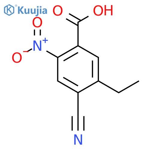 4-Cyano-5-ethyl-2-nitrobenzoic acid structure