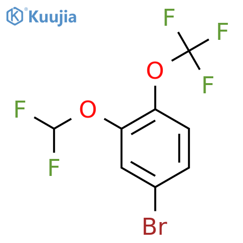 1-Bromo-3-difluoromethoxy-4-(trifluoromethoxy)benzene structure
