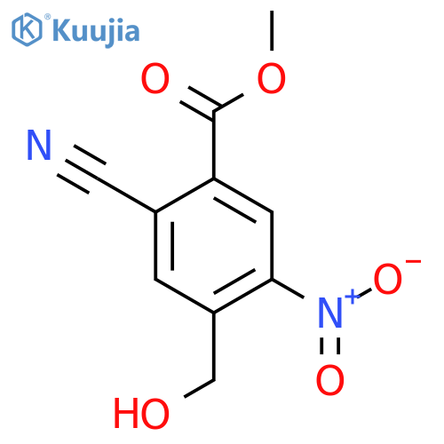 Methyl 2-cyano-4-hydroxymethyl-5-nitrobenzoate structure
