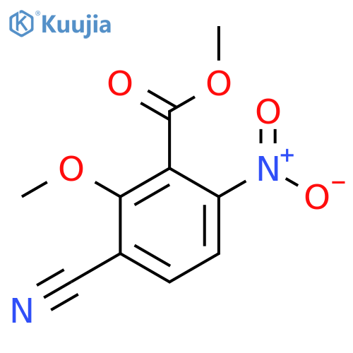 Methyl 3-cyano-2-methoxy-6-nitrobenzoate structure