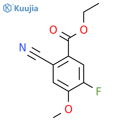 Ethyl 2-cyano-5-fluoro-4-methoxybenzoate structure