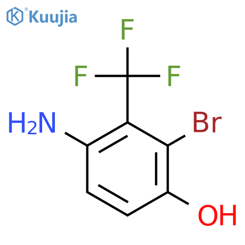 3-Bromo-4-hydroxy-2-(trifluoromethyl)aniline structure
