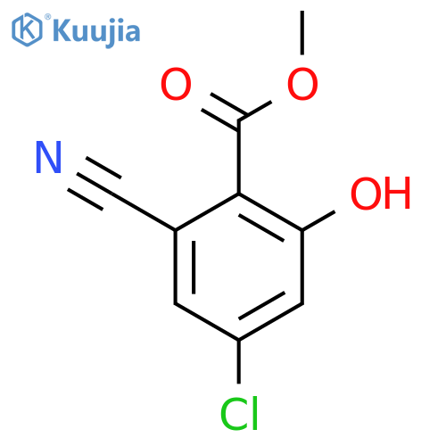 Methyl 4-chloro-2-cyano-6-hydroxybenzoate structure
