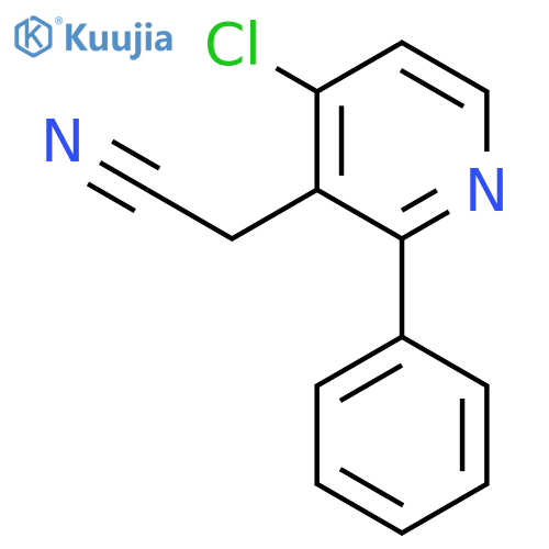 4-Chloro-2-phenylpyridine-3-acetonitrile structure