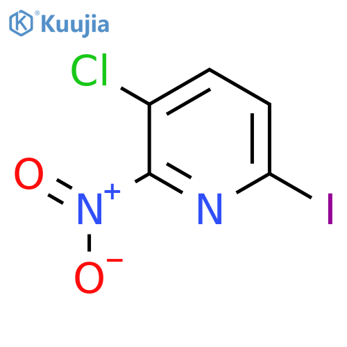3-Chloro-6-iodo-2-nitropyridine structure