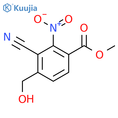Methyl 3-cyano-4-hydroxymethyl-2-nitrobenzoate structure