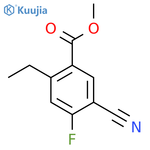Methyl 5-cyano-4-fluoro-2-ethylbenzoate structure