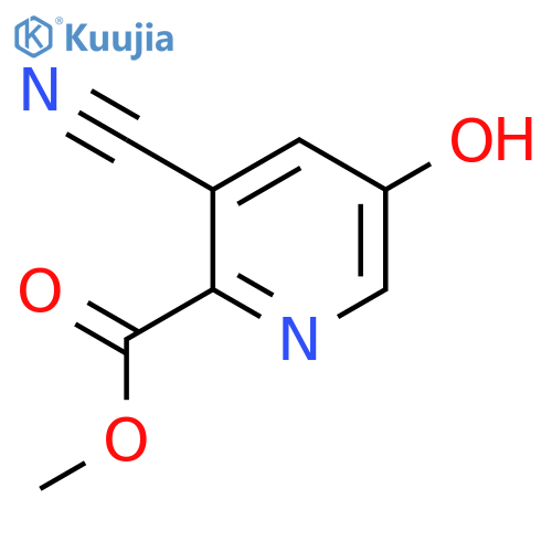Methyl 3-cyano-5-hydroxypicolinate structure