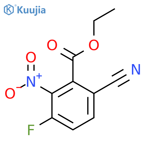 Ethyl 6-cyano-3-fluoro-2-nitrobenzoate structure